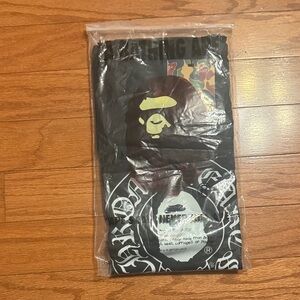 Bape Black T-Shirt with Iconic Ape Graphic